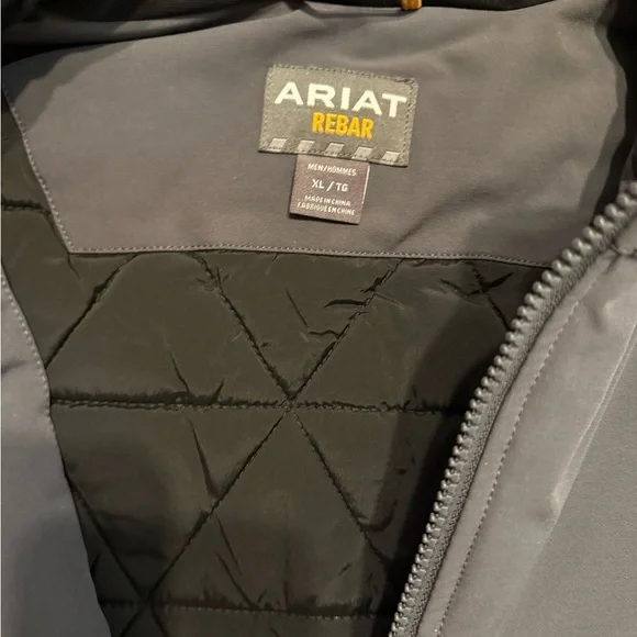 Ariat Men’s Rebar DriTEK DuraStretch Insulated Jacket Black #10041502 Size XL